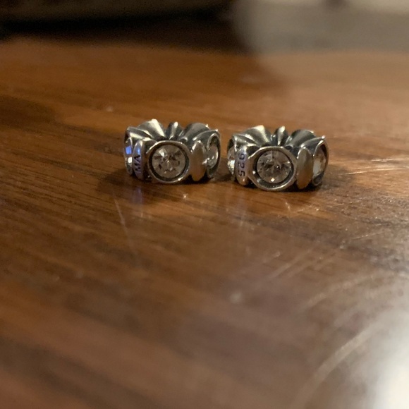 Kay Jewelers Charmed Memories Michael Anthony Two Sterling Silver Crystal Charms - Picture 2 of 12